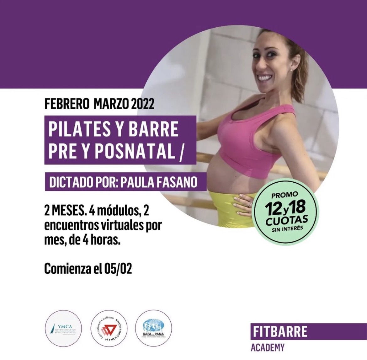 Pilates y Barre Pre y Pos Natal